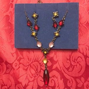 “Y” Necklace & Earrings Set